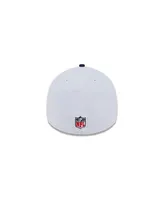 Men's New Era White, Navy England Patriots 2023 Nfl Sideline 39THIRTY Flex Hat