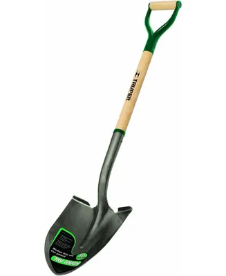 Truper Garden Pro Round Point Shovel with Off-Set Cushioned D-Handle, 30 Inch