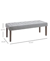 Homcom Modern Simplicity Household Bed End Footstool with Soft Sponge Cushion