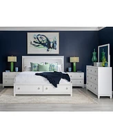 Summerland 3pc Bedroom Set (California King Upholstered Storage Bed, Dresser, Nightstand)