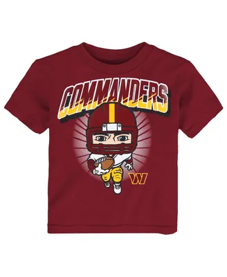 Outerstuff Toddler Boys and Girls Burgundy Washington Commanders Team Logo Long  Sleeve T-shirt