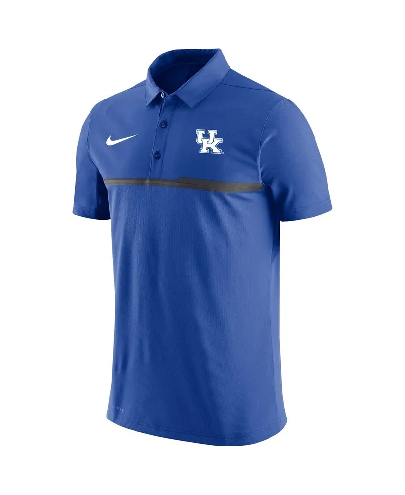 Men's Nike Royal Kentucky Wildcats 2023 Coaches Performance Polo Shirt