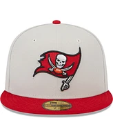 Men's New Era Khaki, Red Tampa Bay Buccaneers Super Bowl Champions Patch 59FIFTY Fitted Hat