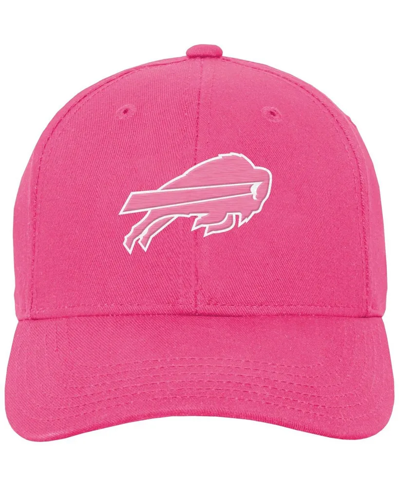 Big Girls Pink Buffalo Bills Adjustable Hat