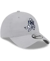 Men's New Era Gray Dallas Cowboys Retro Main Core Classic 2.0 9TWENTY Adjustable Hat