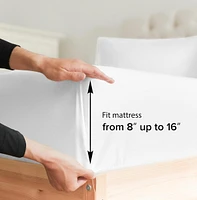 Cgk Unlimited 4 Piece Deep Pocket Cooling Sheet Set Rayon from Bamboo - King