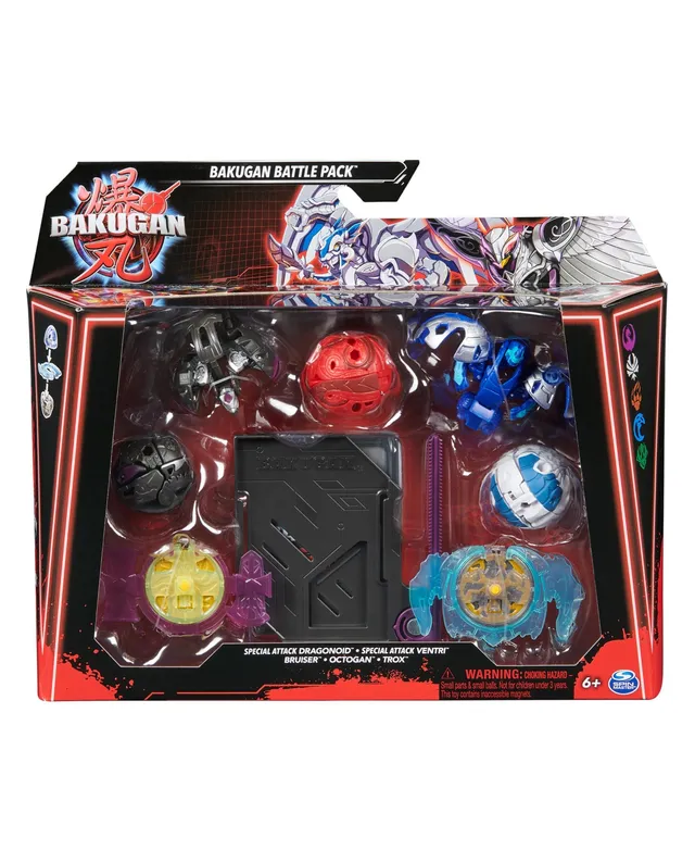  Bakugan Starter 3-Pack, Special Attack Dragonoid, Nillious,  Hammerhead Customizable Spinning Action Figures and Trading Cards, Kids  Toys for Boys and Girls 6 and up : Toys & Games