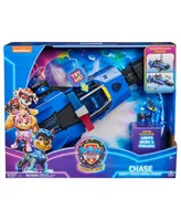 Paw Patrol The Mighty Movie, Chase's Mighty Converting Cruiser with Mighty Pups Action Figure, Lights and Sounds