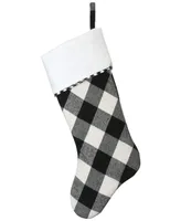 National Tree Company 19" General Store Collection Plaid Stocking