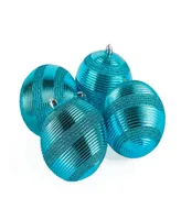 National Tree Company First Traditions 4 Piece Shatterproof Swirling Ornaments