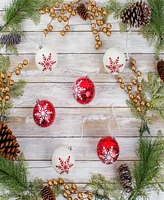 National Tree Company First Traditions 6-Piece Shatterproof Snowflake Ornaments