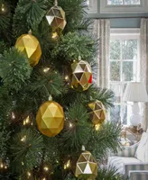 National Tree Company First Traditions 6-Piece Shatterproof Geometric Ornaments