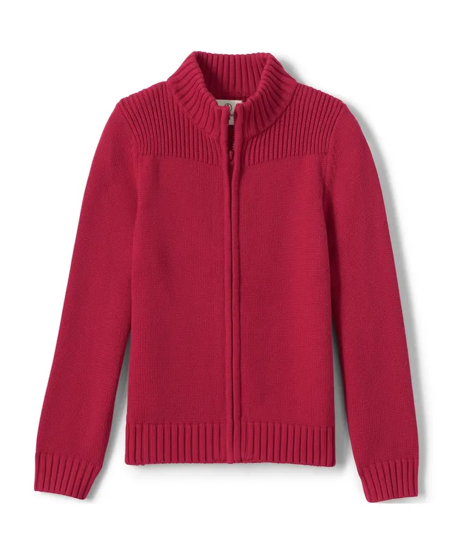 Lands' End School Uniform Girls Cotton Modal Cardigan Sweater