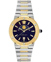 Versace Women's Swiss Greca Logo Two-Tone Stainless Steel Bracelet Watch 38mm