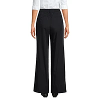 Lands' End Women's High Rise Crisp Poplin Chino Wide Leg Pants