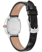 Salvatore Ferragamo Women's Swiss Black Leather Strap Watch 23mm