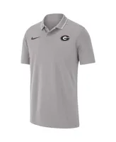 Men's Nike Gray Georgia Bulldogs 2023 Coaches Performance Polo Shirt