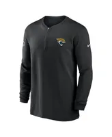 Men's Nike Black Jacksonville Jaguars 2023 Sideline Performance Long Sleeve Quarter-Zip Top