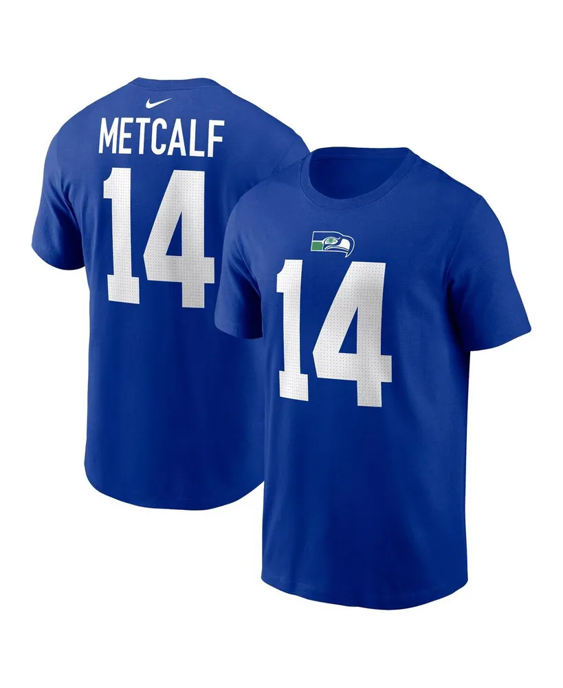 Men's Nike Dk Metcalf Neon Green Seattle Seahawks Name & Number T-Shirt