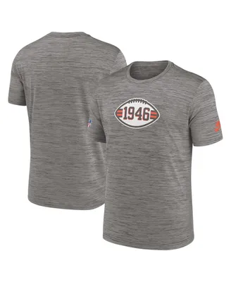 Men's Nike Heather Charcoal Cleveland Browns 2023 Sideline Alternate Logo Performance T-shirt