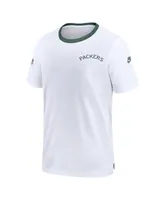 Men's Nike White Green Bay Packers Sideline Coaches Alternate Performance T-shirt