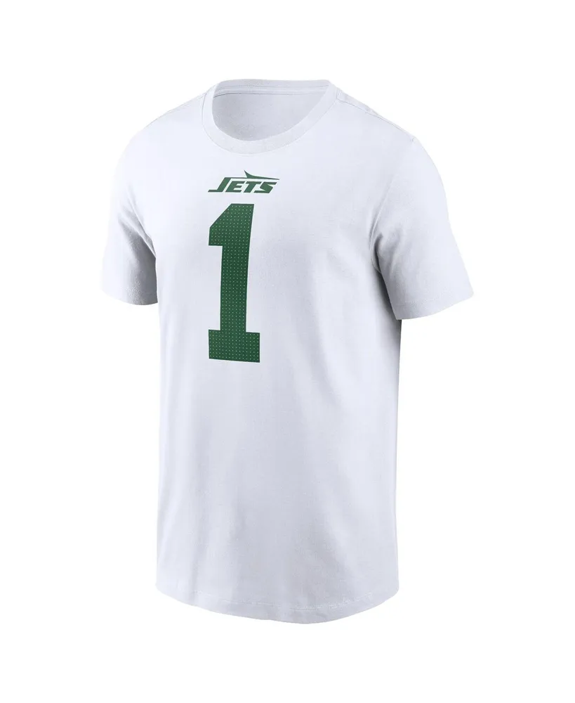 Men's Nike Ahmad Sauce Gardner White New York Jets Legacy Player Name and Number T-shirt