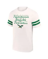 Men's Nfl x Darius Rucker Collection by Fanatics Cream Philadelphia Eagles Vintage-Like T-shirt