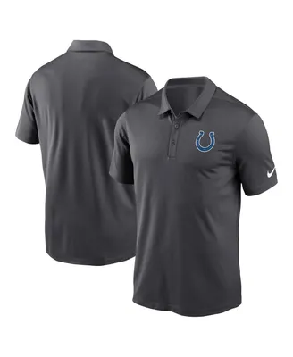 Men's Nike Anthracite Indianapolis Colts Franchise Team Logo Performance Polo Shirt