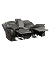 White Label Lola 74" Double Reclining Loveseat