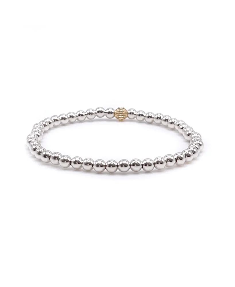 Bowood Lane 5mm Sterling Silver Ball Stretch Bracelet