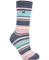 Heat Holders Women's Yasmine Multi Stripe Crew Socks