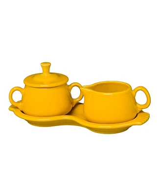 Fiesta 4 Pc. Sugar Bowl and Creamer Set with Tray