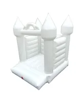 Pogo Bounce House White Inflatable Bounce House (Without Blower) - 13 x 12 x 14.5 Foot - Big Inflatable Bouncer House Castle Unit for Weddings