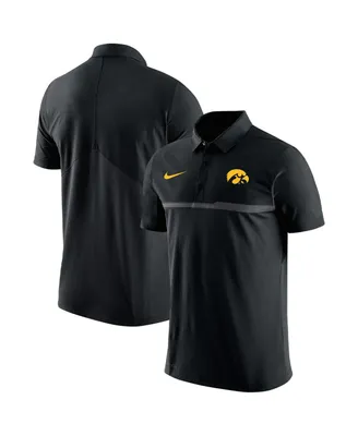 Men's Nike Black Iowa Hawkeyes Coaches Performance Polo Shirt