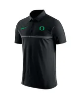 Men's Nike Black Oregon Ducks Coaches Performance Polo Shirt
