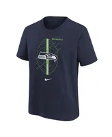 Preschool Boy and Girls Nike Navy Seattle Seahawks Icon T-shirt