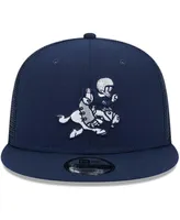 Men's New Era Navy Dallas Cowboys Retro Joe Main Trucker 9FIFTY Snapback Hat