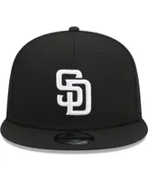 Men's New Era Black San Diego Padres Trucker 9FIFTY Snapback Hat