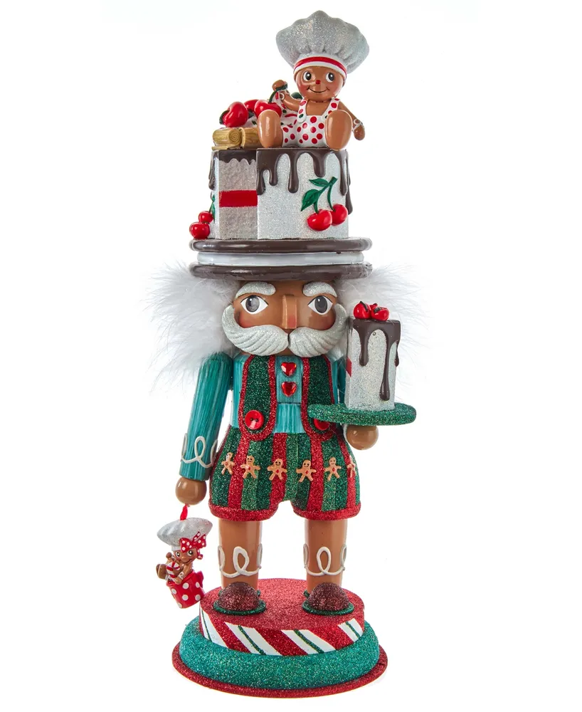 Kurt Adler 15" Hollywood Nutcracker with Gingerbread Baker Hat