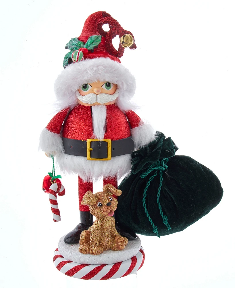 Kurt Adler 12" Hollywood Santa and Pup Nutcracker