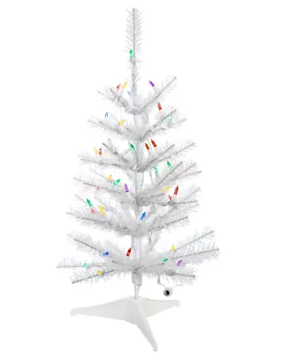 Kurt Adler 2' Pre-Lit Led Glisten Pine Tree