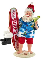 Kurt Adler 11" Fabriche Santa with Surfboard and Drink