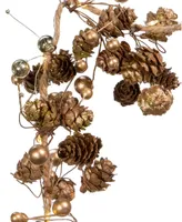 Kurt Adler 6' Battery-Operated Pinecone and Berry Rope Garland