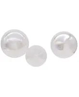 Kurt Adler 80mm Iridescent Ball, Onion and Teardrop Ornaments, 3 Piece Set