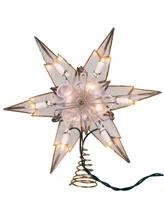 Kurt Adler 10-Light 6 Point Capiz Star Tree Topper