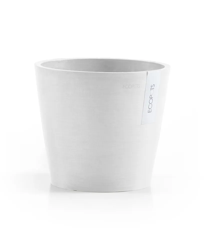 Ecopots Amsterdam Modern Round Planter with Water Reservoir