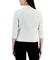 Kasper Women's 3/4-Sleeve Shawl-Collar Blazer