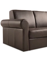 Elsher 85" Leather Sleeper Sofa, Created for Macy's