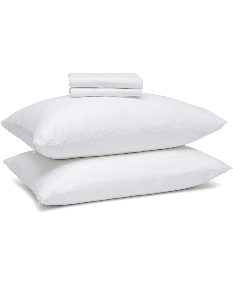 Right Choice Bedding Zippered Pillow Protector 2 Pack - Standard