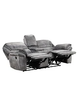 Furniture of America Bishop 79" Fabric Manual Recliner Loveseat